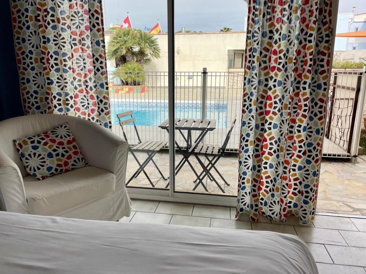 Amerique Hotel Palavas - Piscine - Plage Dış mekan fotoğraf